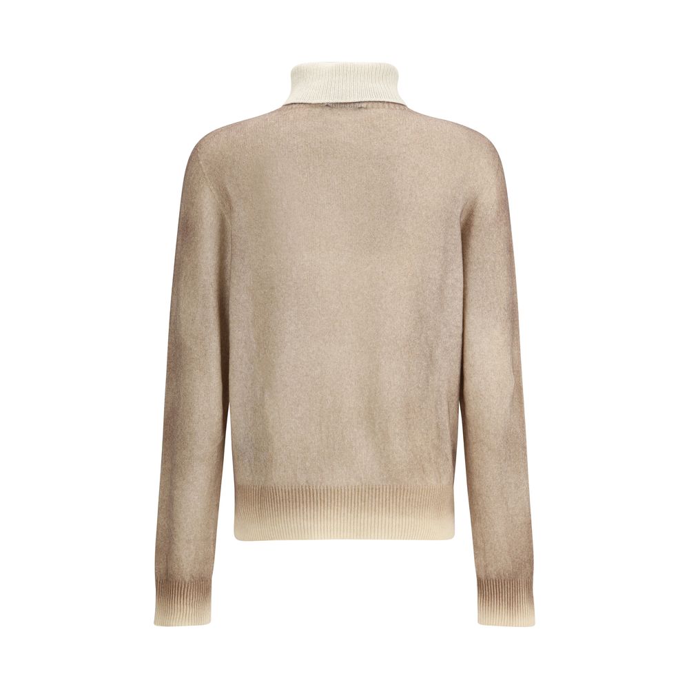 Aragona Cashmere Brown Cashmere Turtleneck