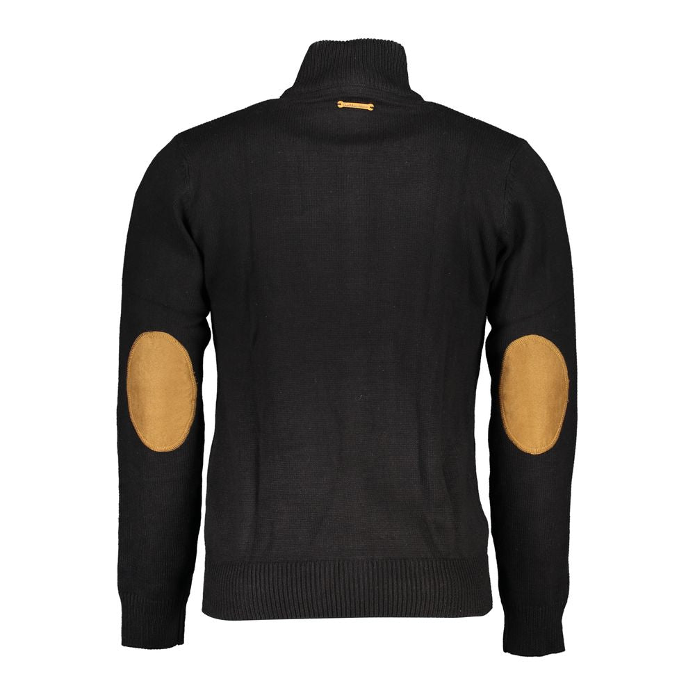 Gianmarco Venturi Black Cotton Men's Cardigan