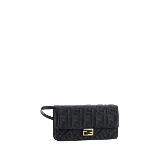 Fendi Black Calf Leather Bos Taurus Wallet