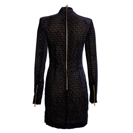 Balmain Black Viscose Dress