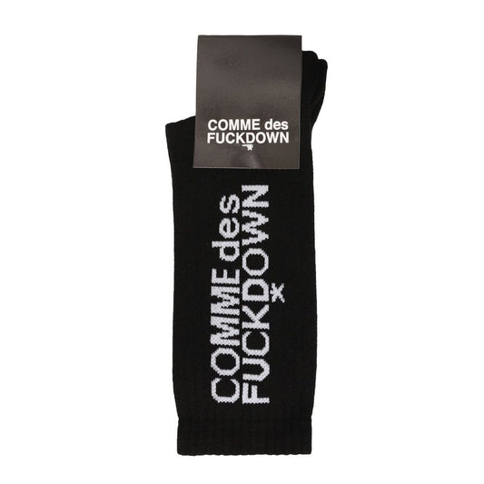 Comme Des Fuckdown Black Cotton Sock