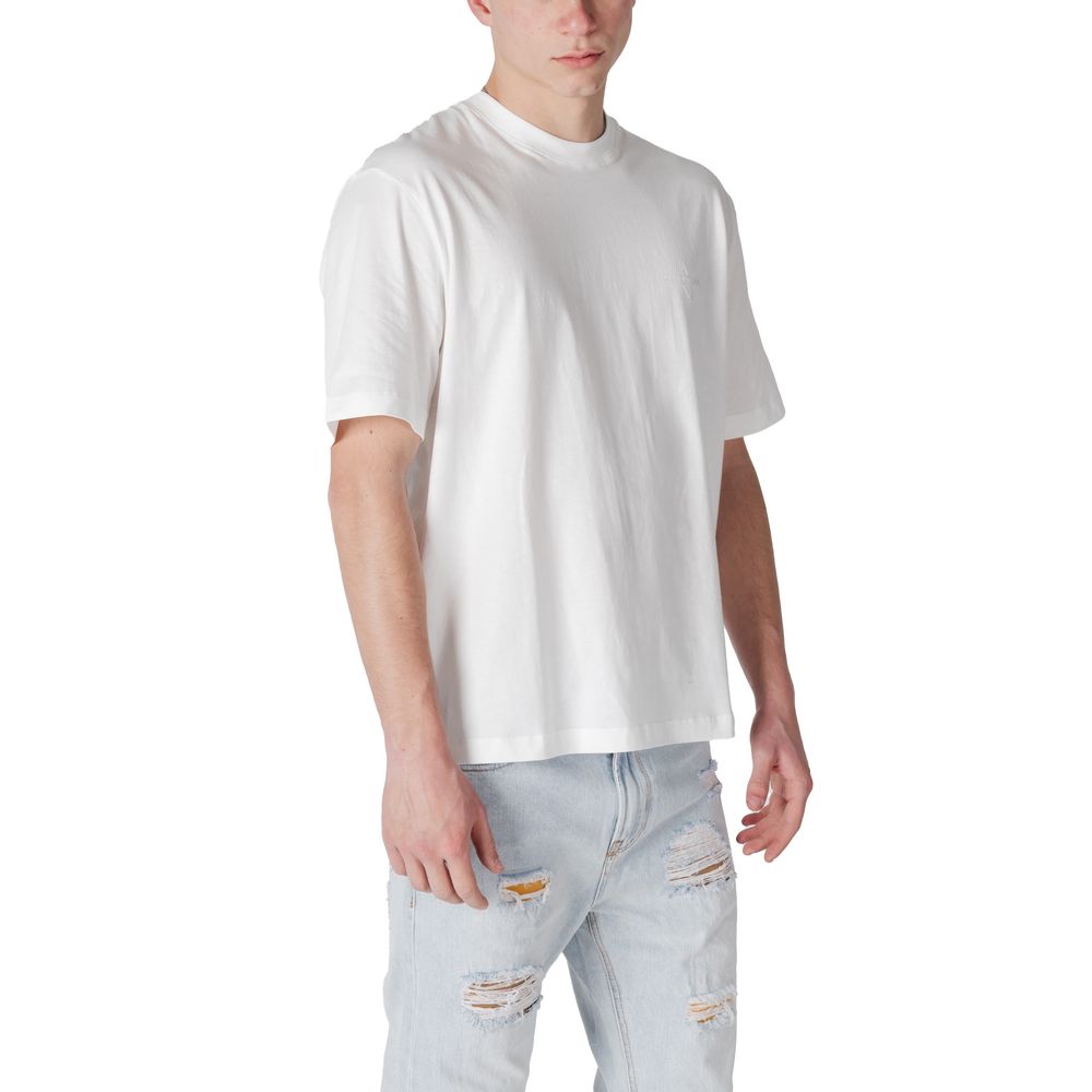 Armani Exchange White Cotton T-Shirt