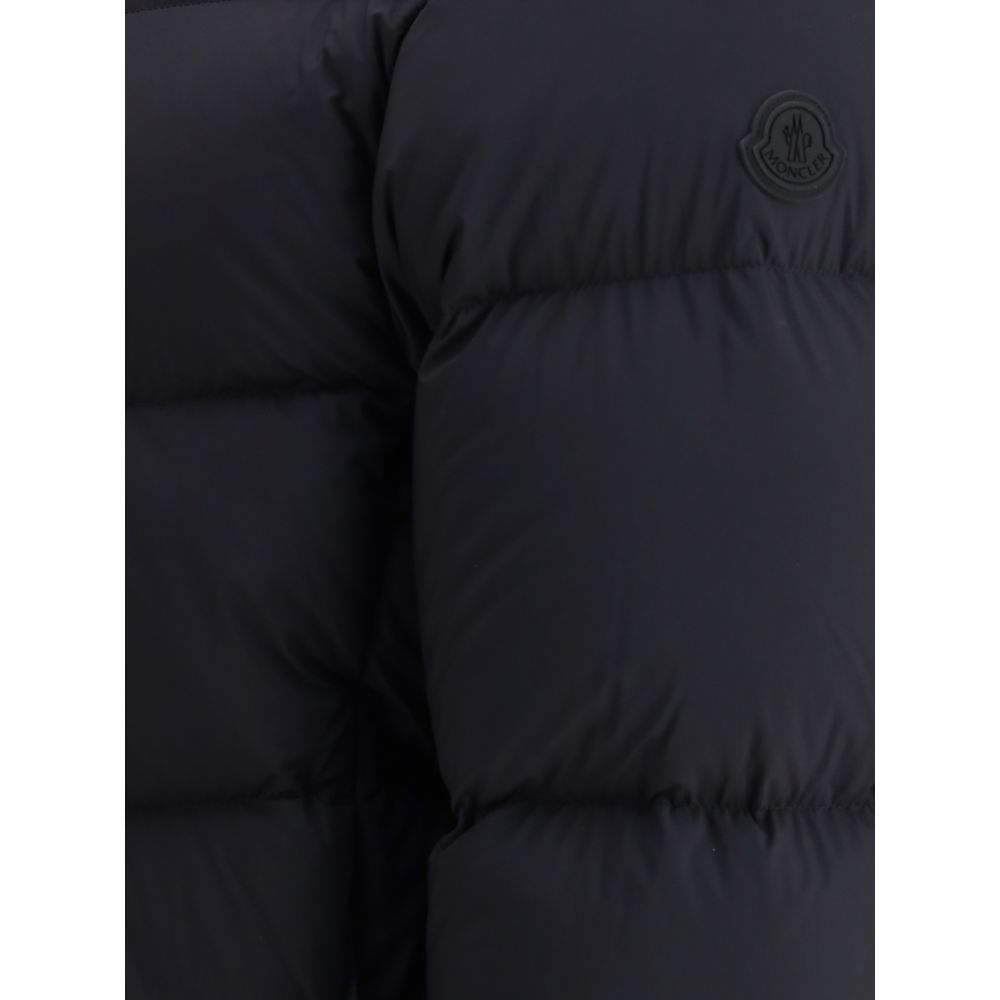 Moncler Black Polyamide Coat