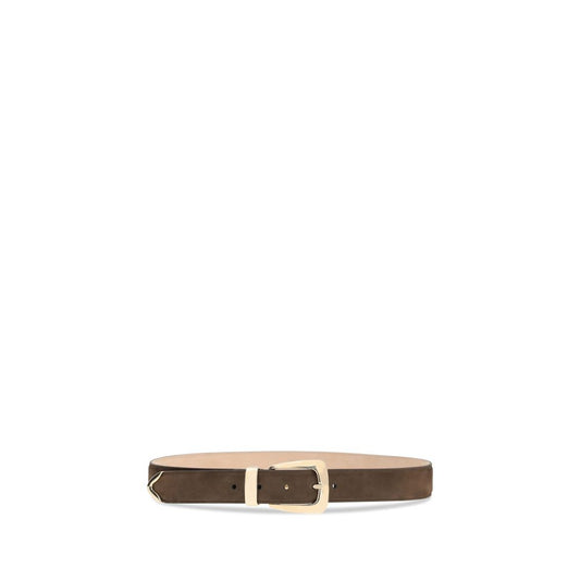 Khaite Brown Calf Leather Bos Taurus Regular Belt