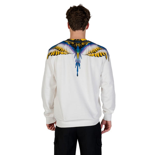 County of Milan White Cotton Sweatshirt