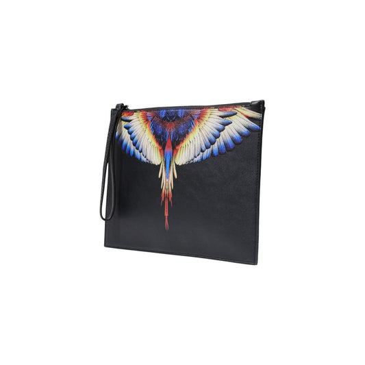 County of Milan Black Polyethylene Clutch Bag