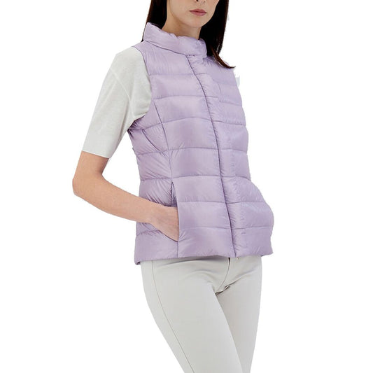 Herno Purple Polyamide Sleveless Jacket