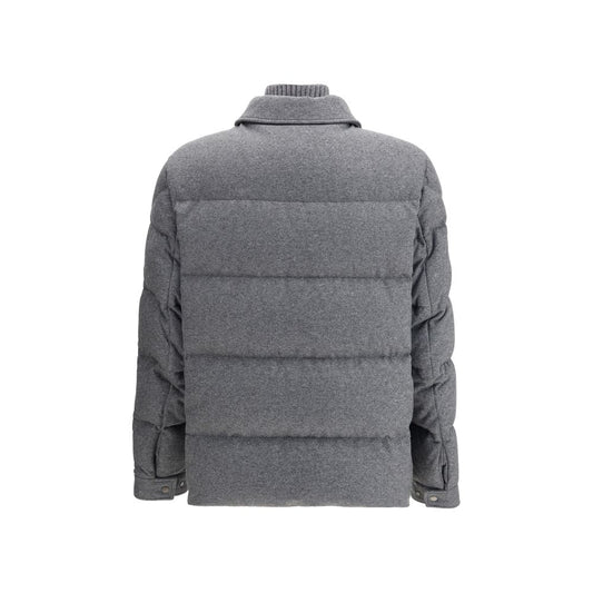 Moncler Gray Polyamide Coat