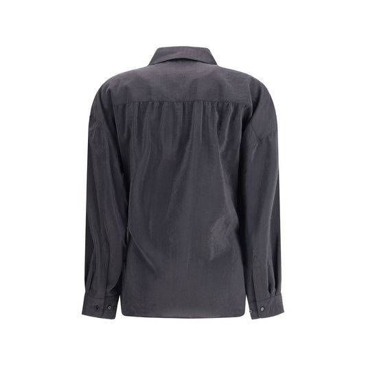 Lemaire Black Silk Dress Shirt
