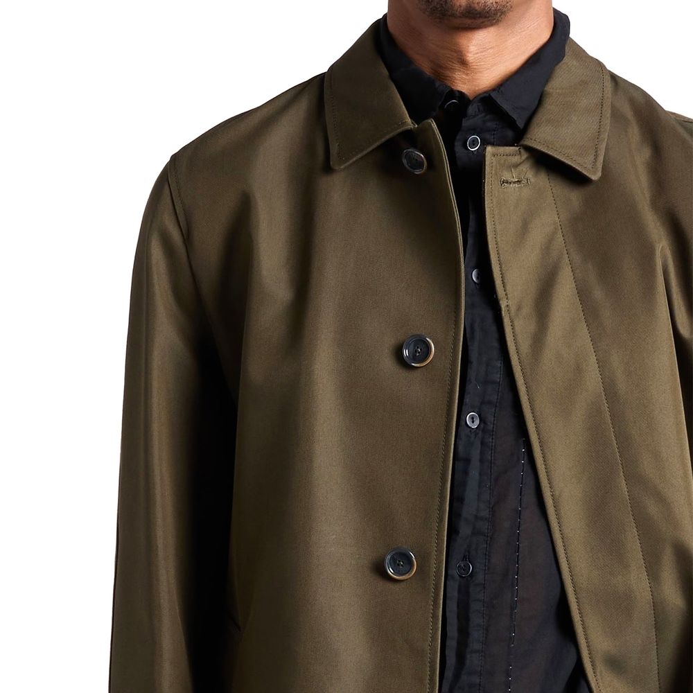 Herno Green Cotton Coat