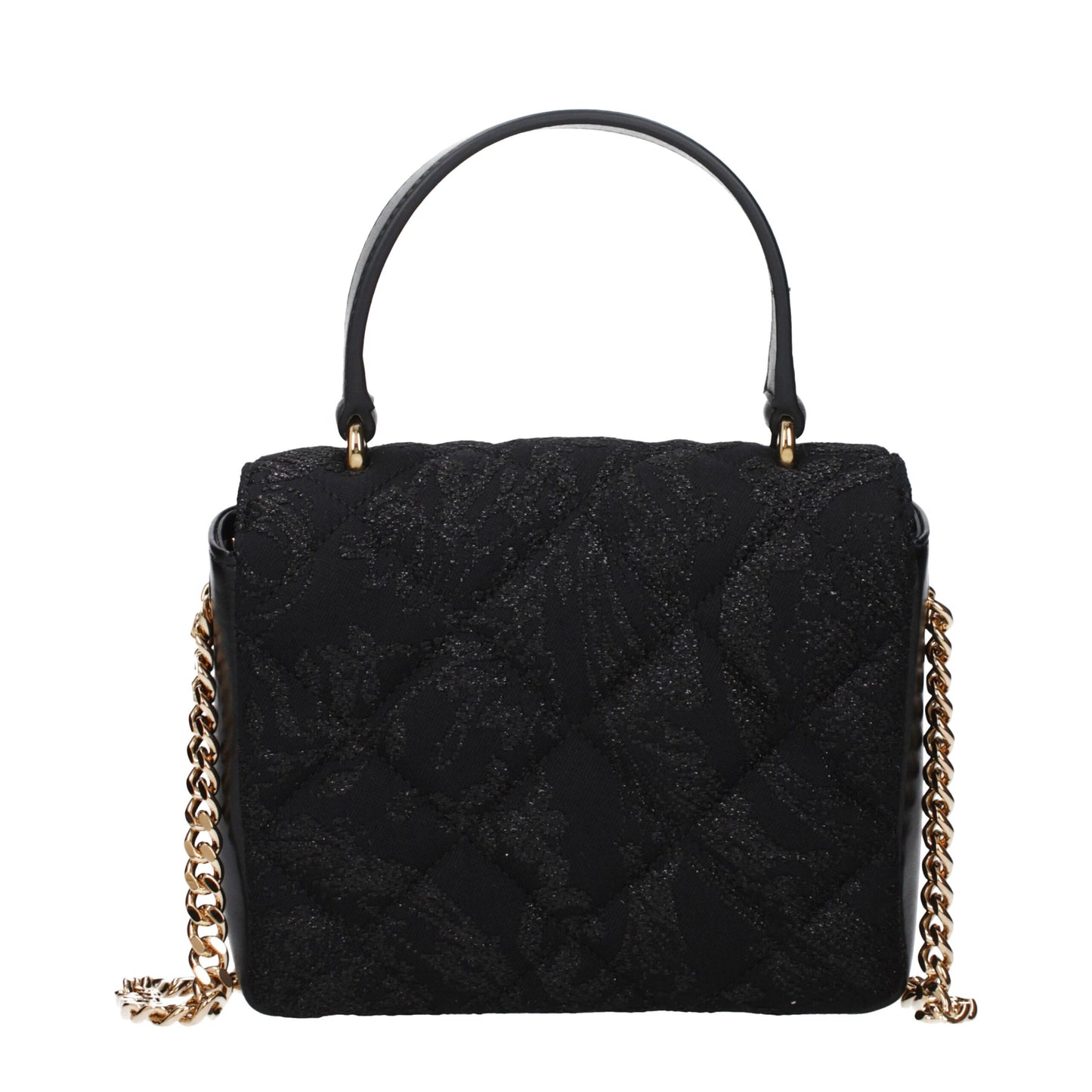 Versace Black Fabric Handbag