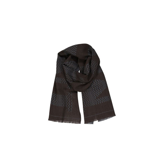 Missoni Brown Virgin Wool Scarf
