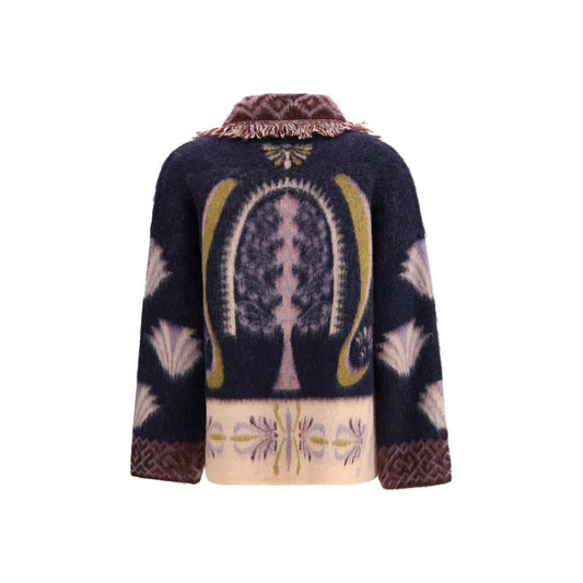 Forte_Forte Multicolor Alpaca Vicugna Pacos Cardigan