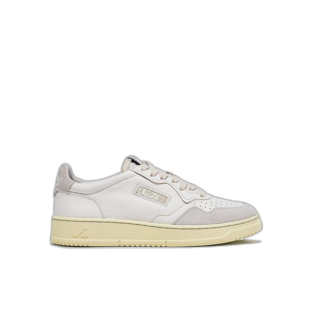 Autry White Leather Low Top Sneakers