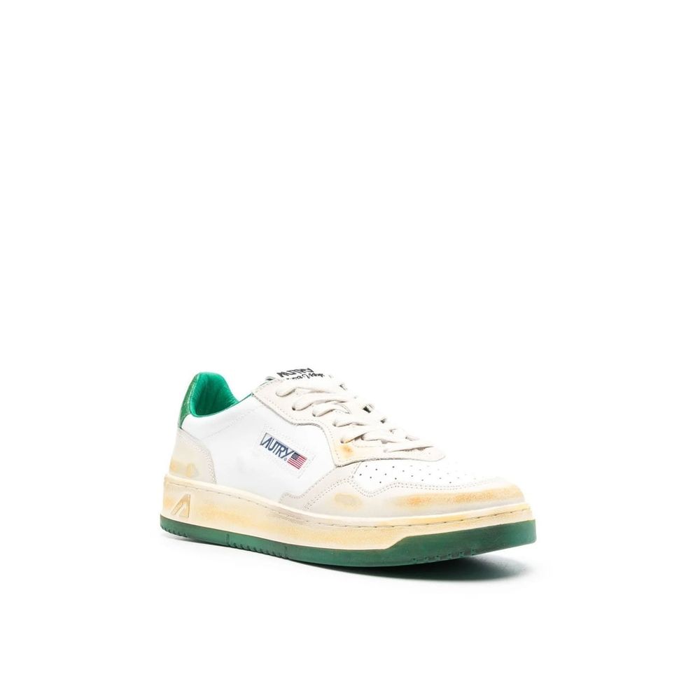 Autry White Leather Low Top Sneakers