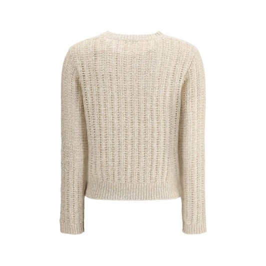 Brunello Cucinelli White Wool Sweatshirt