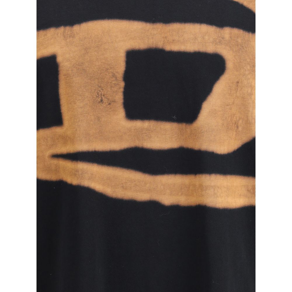 Diesel Black Cotton T-Shirt