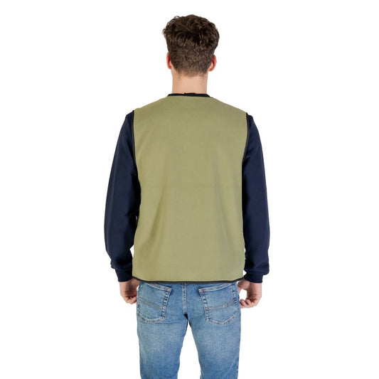Vans Green Polyester Sleveless Jacket