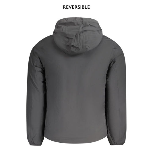 K-WAY Black Nylon Men's Reversible Jacket