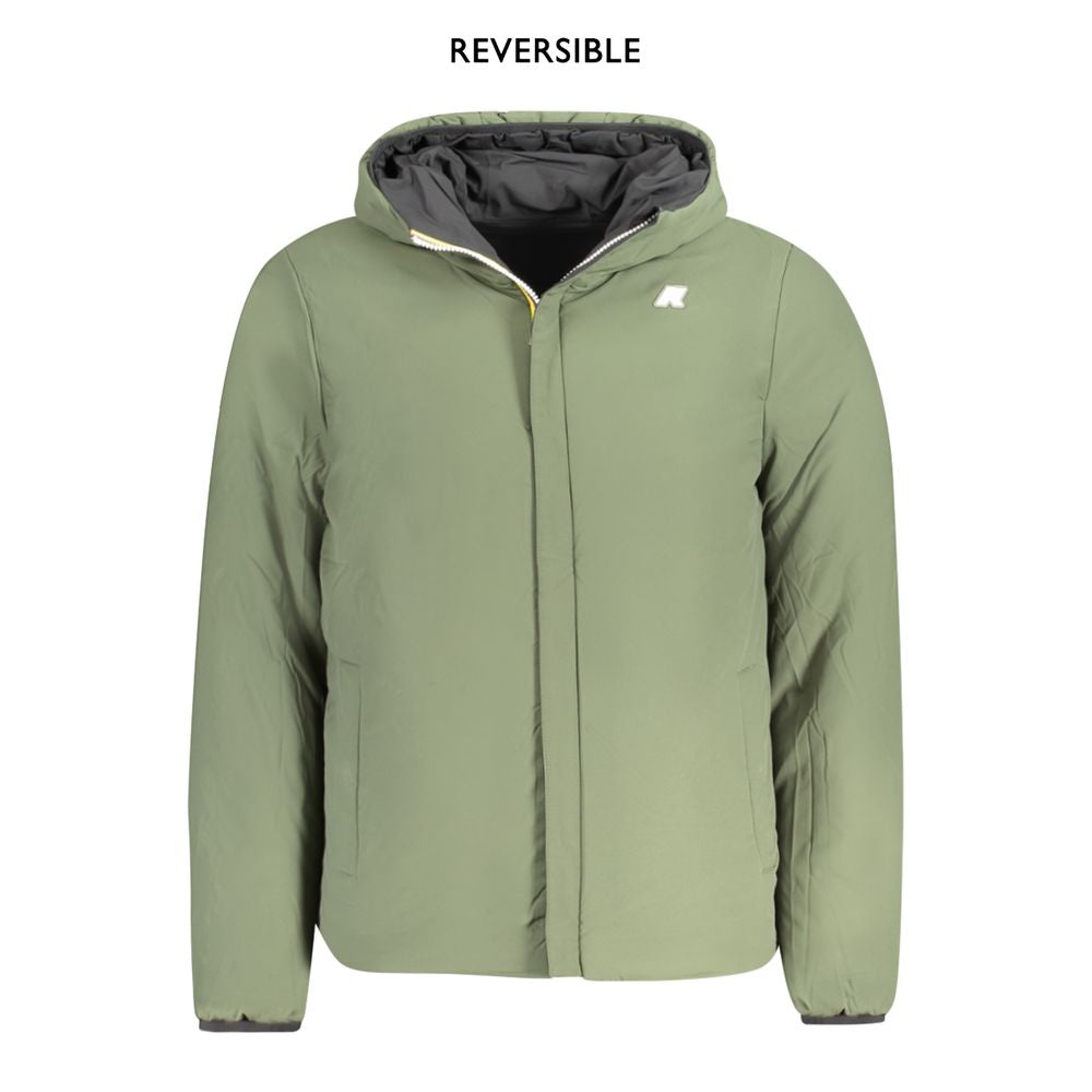 K-WAY Black Nylon Men's Reversible Jacket