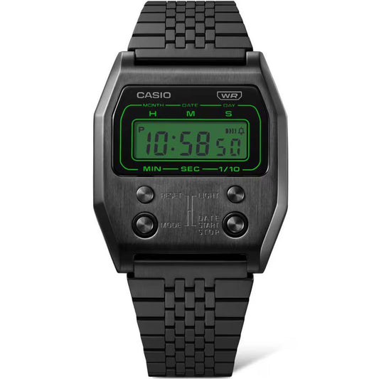 Casio Black Stainless Steel Digital Watch