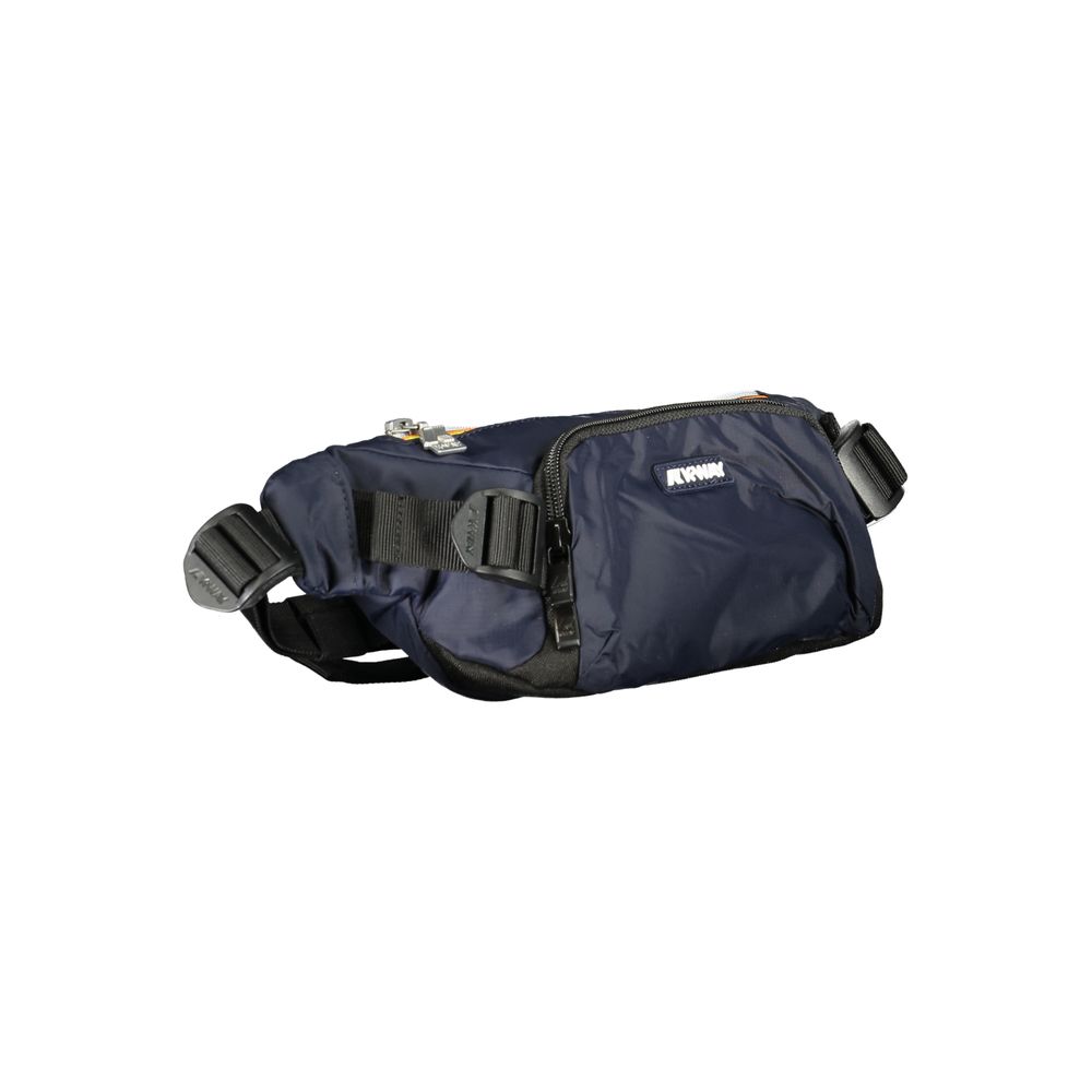 K-WAY Blue Polyester Men Belt Bag