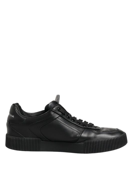 Dolce & Gabbana Black MIAMI Calf Low Top Men Sneakers Shoes