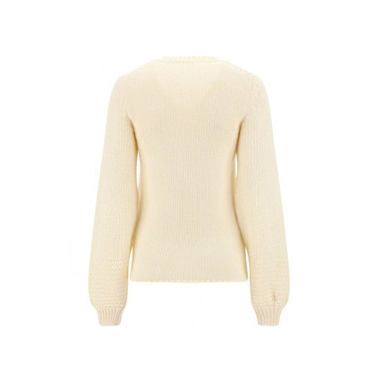 Chloé White Wool Sweatshirt