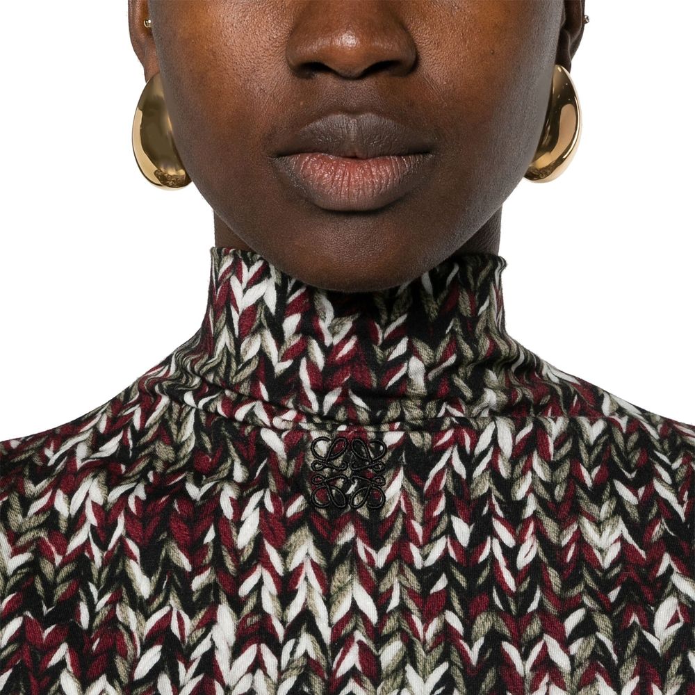 Loewe Green Cotton Casual Dress