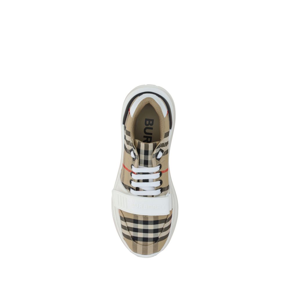 Burberry Beige Rubber Athletic Sneakers