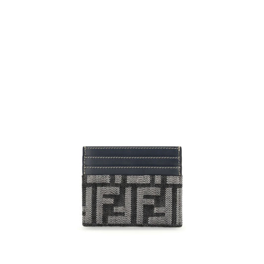 Fendi Blue Cotton Wallet