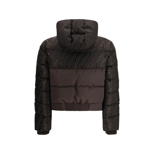 Fendi Brown Cotton Shell Jacket
