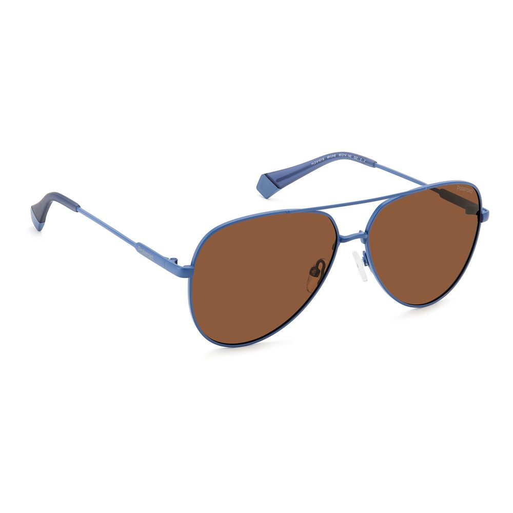 Polaroid Blue Stainless Steel Sunglasses