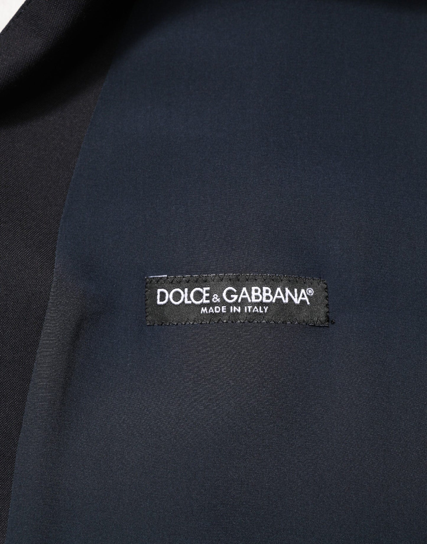 Dolce & Gabbana Black Wool Single Breasted 3 Piece Men Suit