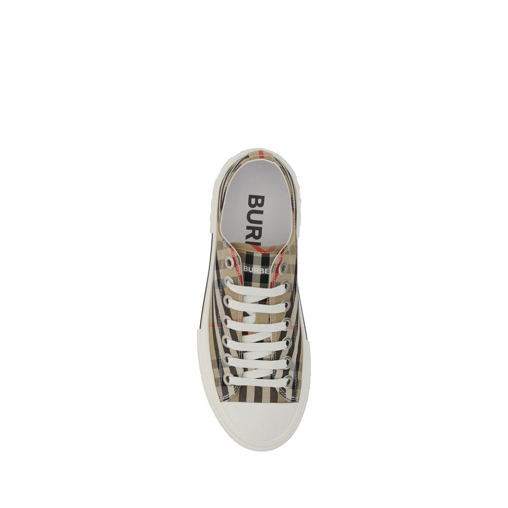 Burberry Brown Rubber Low Top Sneakers