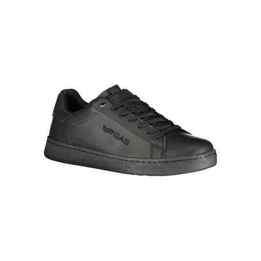 Gas Black Polyurethane Men Sneaker