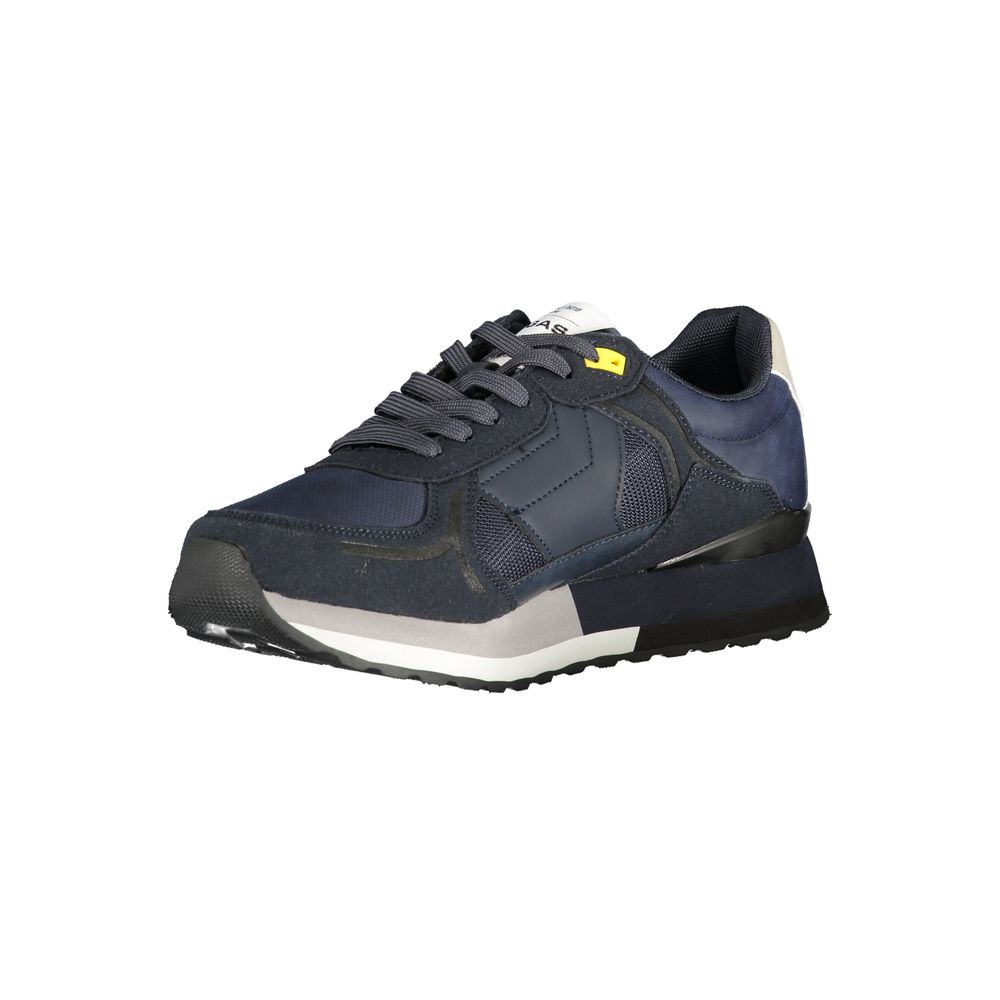 Gas Blue Polyester Men Sneaker