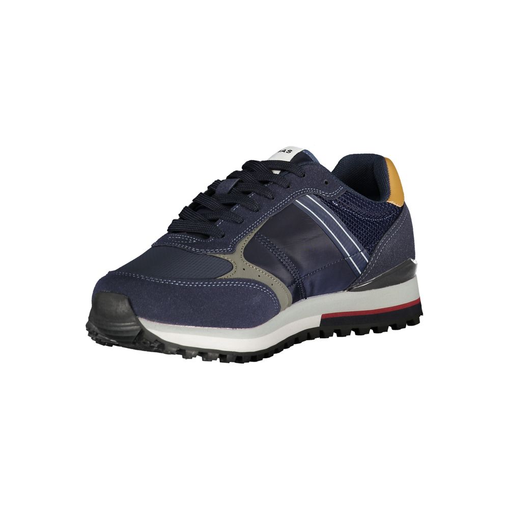 Gas Blue Polyester Men Sneaker