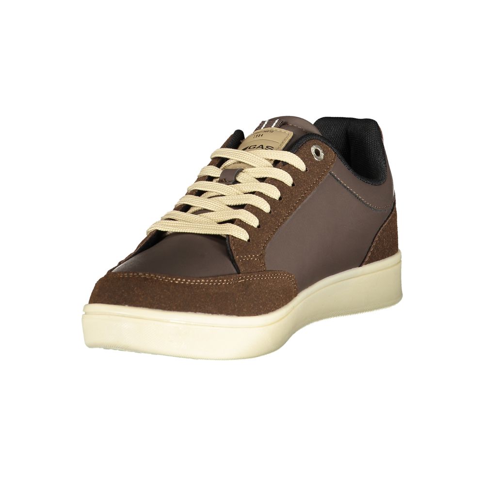 Gas Marrone Polyurethane Men Sneaker