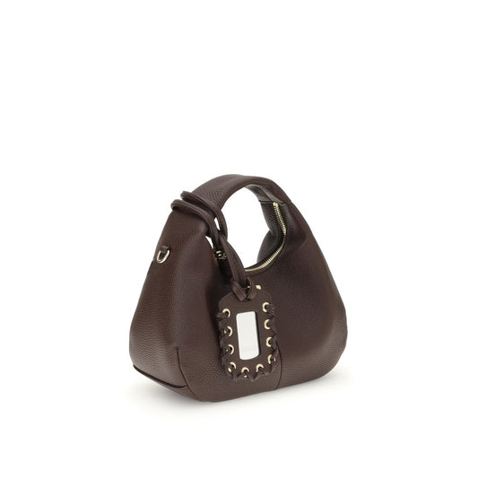 Ganni Brown Recycled Polyester Handbag