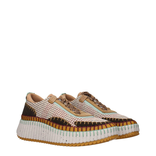 Chloé Multicolor Fabric Chunky Sneakers
