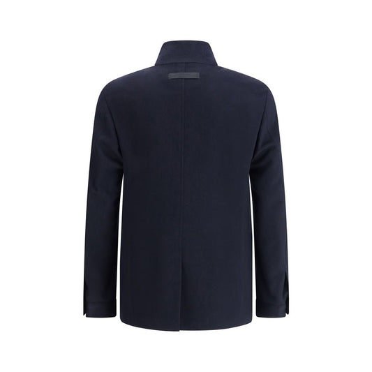 ZEGNA Blue Cashmere Coat