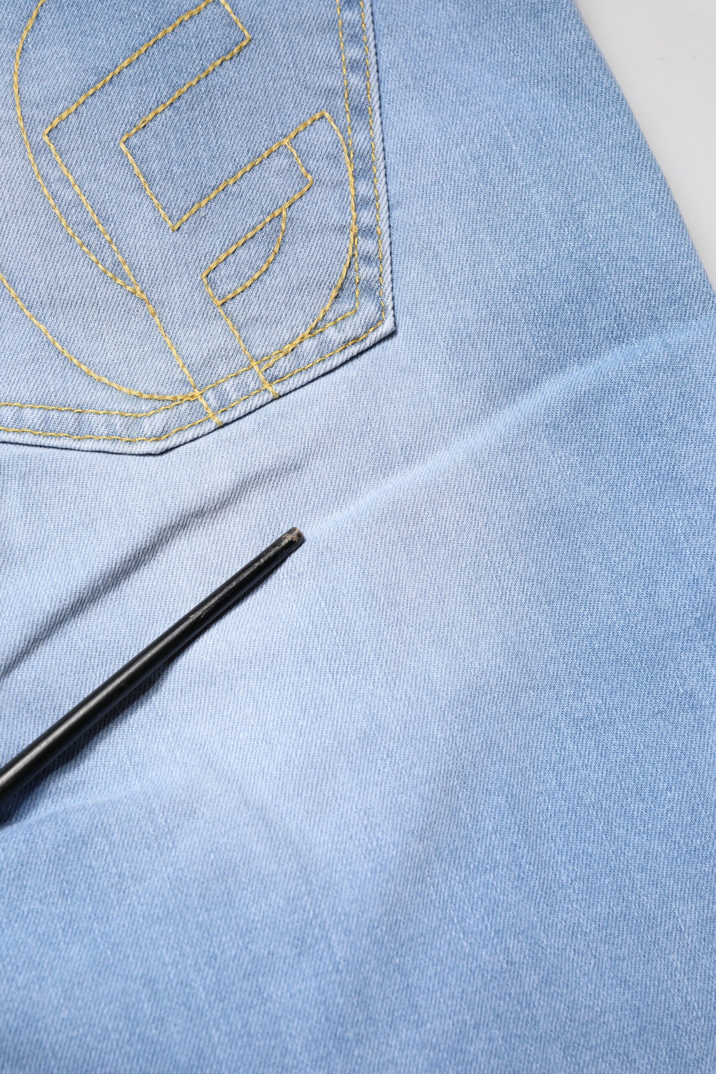 CRISTINAEFFE Light Blue Washed High Waist Bootcut Denim Jeans