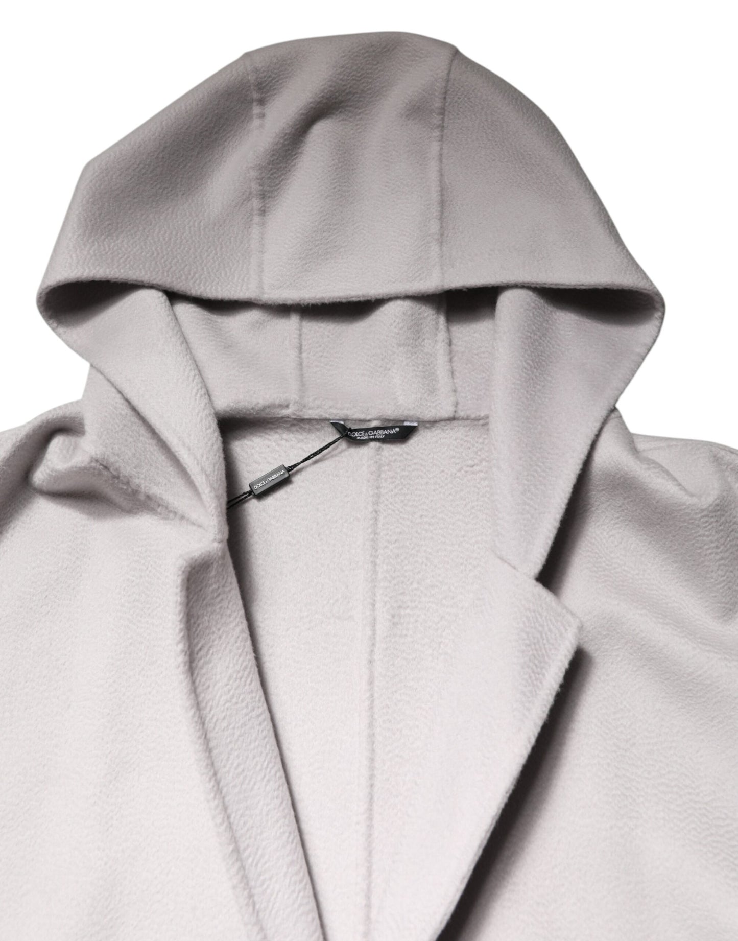 Dolce & Gabbana Off White Belted Long Trench Coat Men Jacket