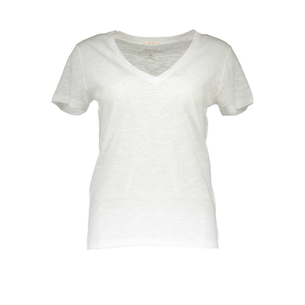 Gant White Cotton Tops & T-Shirt