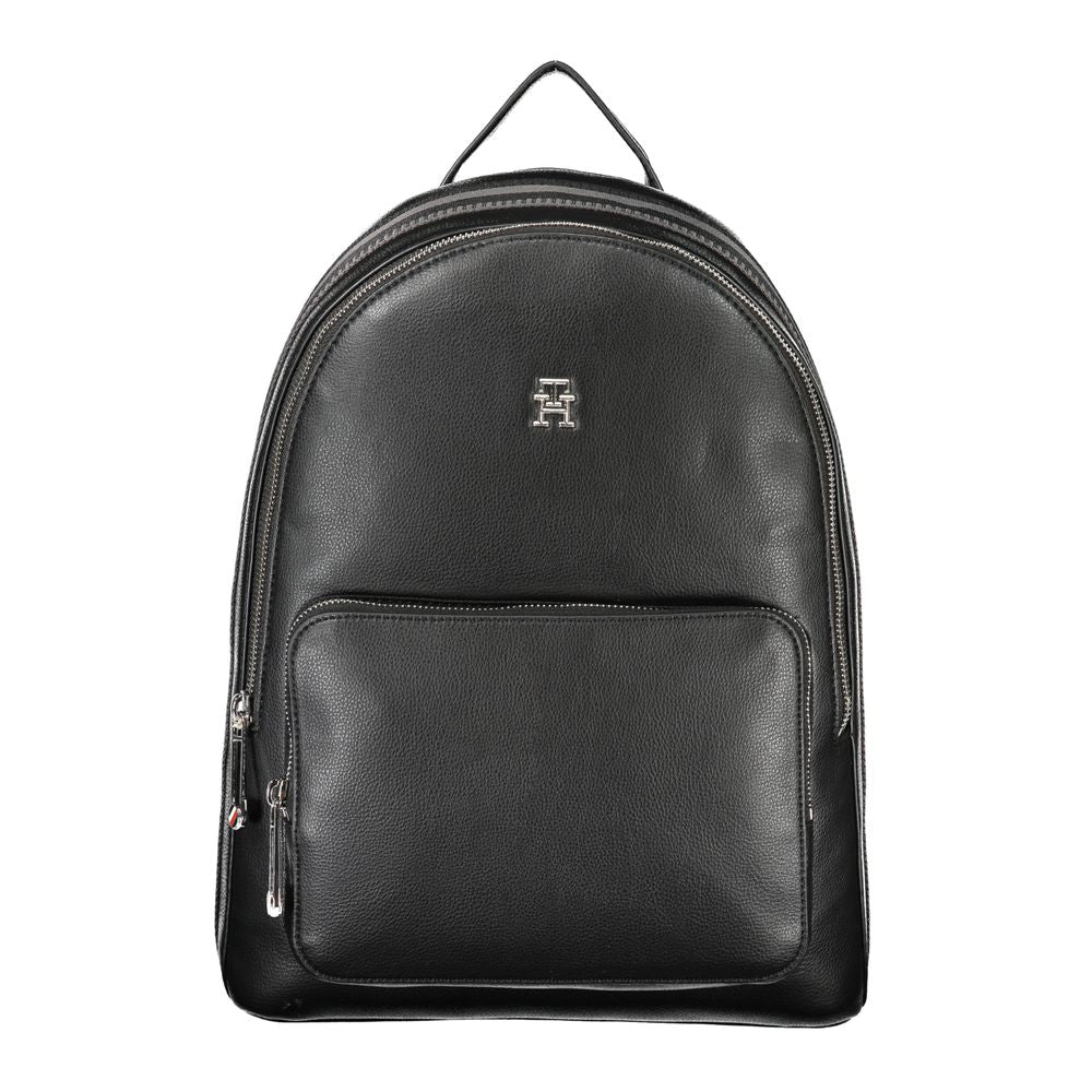 Tommy Hilfiger Black Polyester Backpack