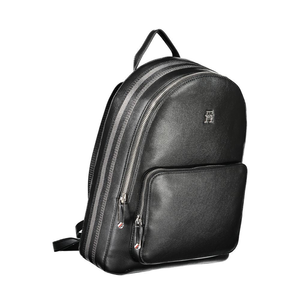 Tommy Hilfiger Black Polyester Backpack