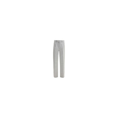 Brunello Cucinelli Gray Wool Casual Pants