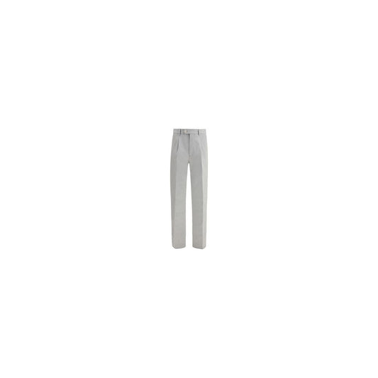Brunello Cucinelli Gray Wool Casual Pants