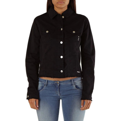 Met Black Cotton Denim Jacket
